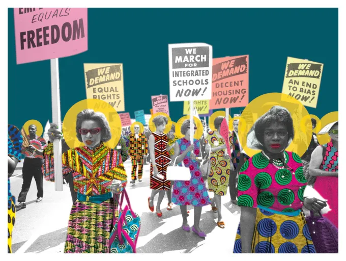 A Crowd Becomes a Chorus — March on Washington, 1963 shown at the selected relative print scale.