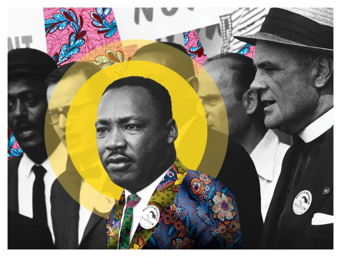 Before the Words Entered History — Martin Luther King Jr., 1963 shown at the selected relative print scale.