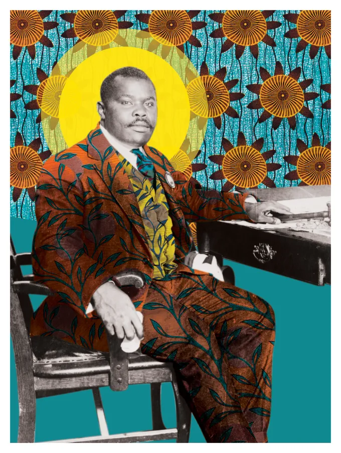 Dressed for the Future — Marcus Garvey, 1924 shown at the selected relative print scale.