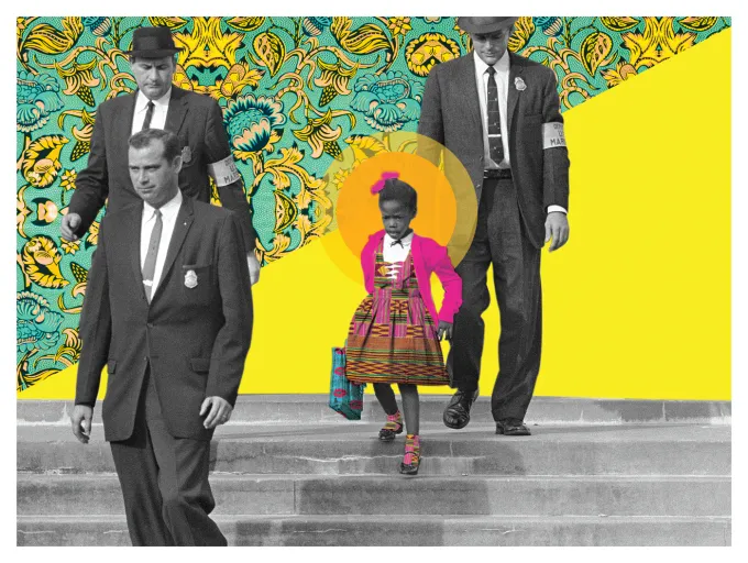 The Walk — Ruby Bridges, 1960 shown at the selected relative print scale.