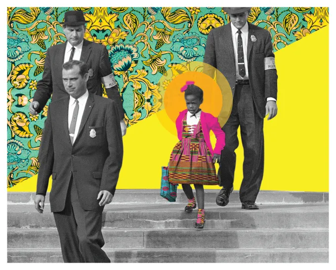 The Walk — Ruby Bridges, 1960 shown at the selected relative print scale.