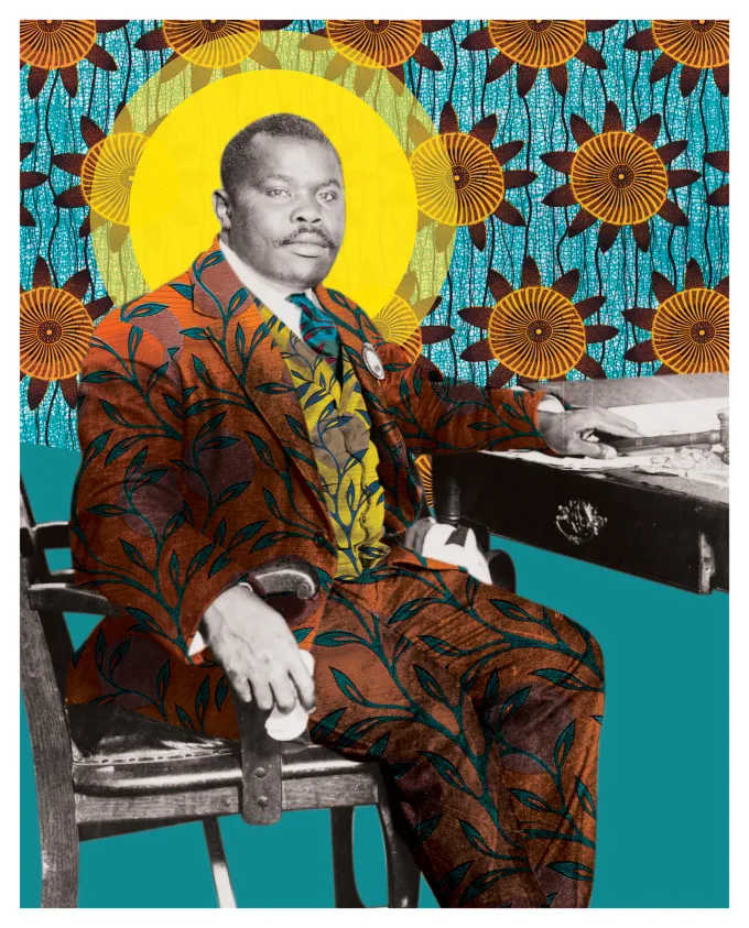 Dressed for the Future — Marcus Garvey, 1924 shown at the selected relative print scale.