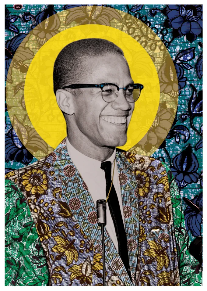 Joy in the Work — Malcolm X, 1964 shown at the selected relative print scale.