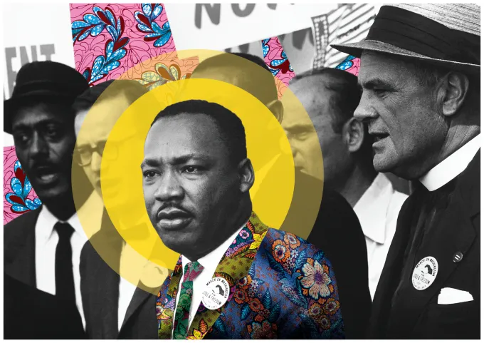 Before the Words Entered History — Martin Luther King Jr., 1963 shown at the selected relative print scale.