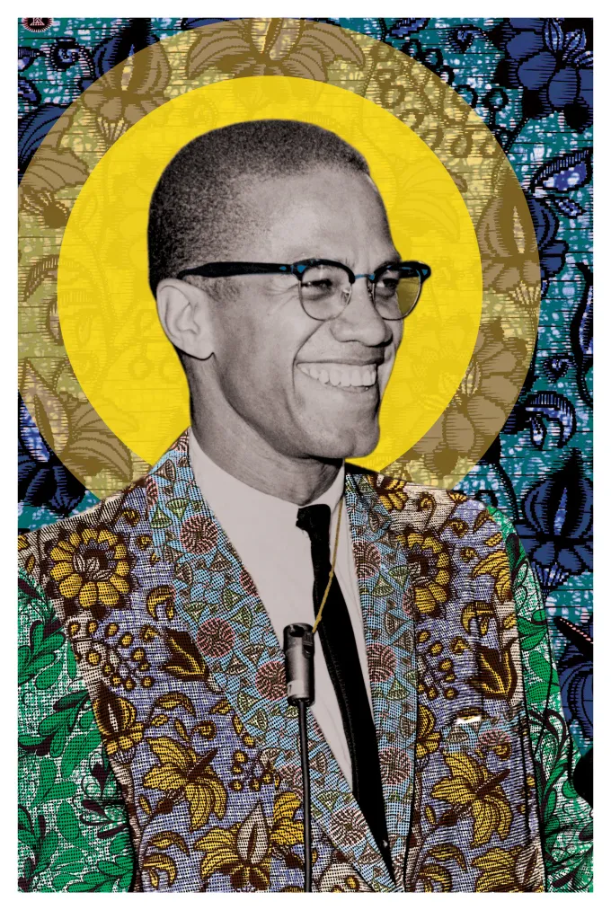 Joy in the Work — Malcolm X, 1964 shown at the selected relative print scale.