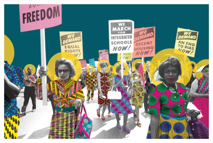 A Crowd Becomes a Chorus — March on Washington, 1963 shown at the selected relative print scale.